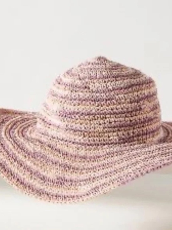 NWT Anthropologie San Diego Hat Company Pink Space Dye Floppy Sun Hat main image 5